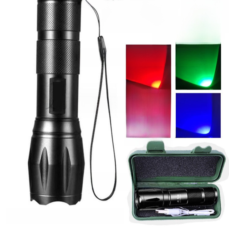 Load image into Gallery viewer, Multi Light Source Zoom Flashlight
