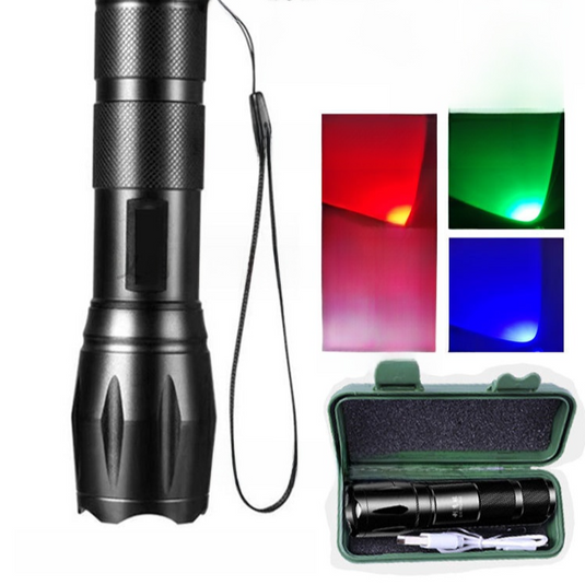 Multi Light Source Zoom Flashlight