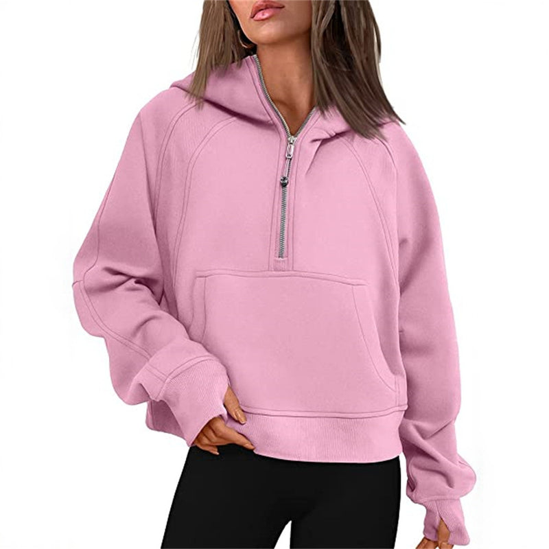 Load image into Gallery viewer, Fleece-Lined Half-Zip Sweatshirt
