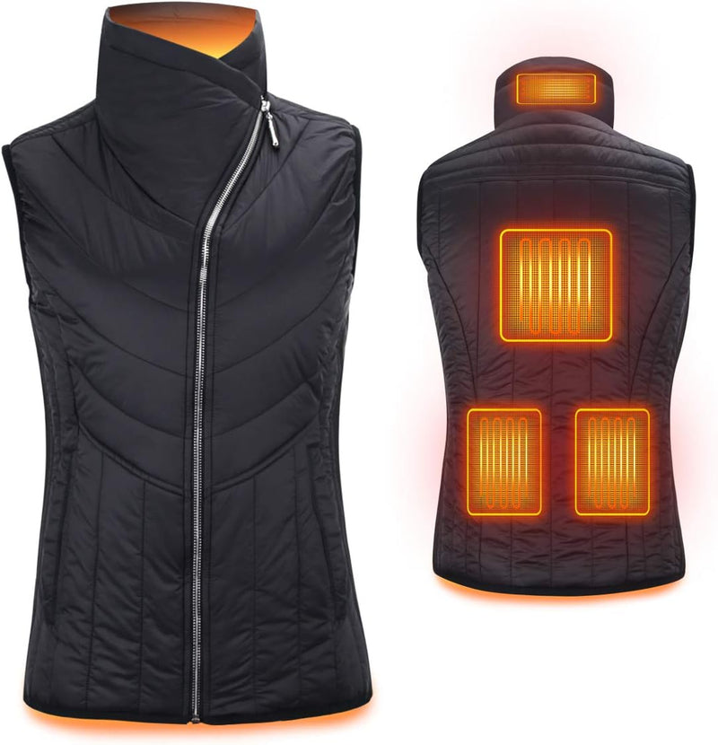 Load image into Gallery viewer, Women&#39;s Heated Vest, Lightweight Electric Rechargeable Quilted Vest (Battery Not Included)
