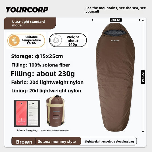 Ultra-Light Summer Sleeping Bag for Outdoor Camping