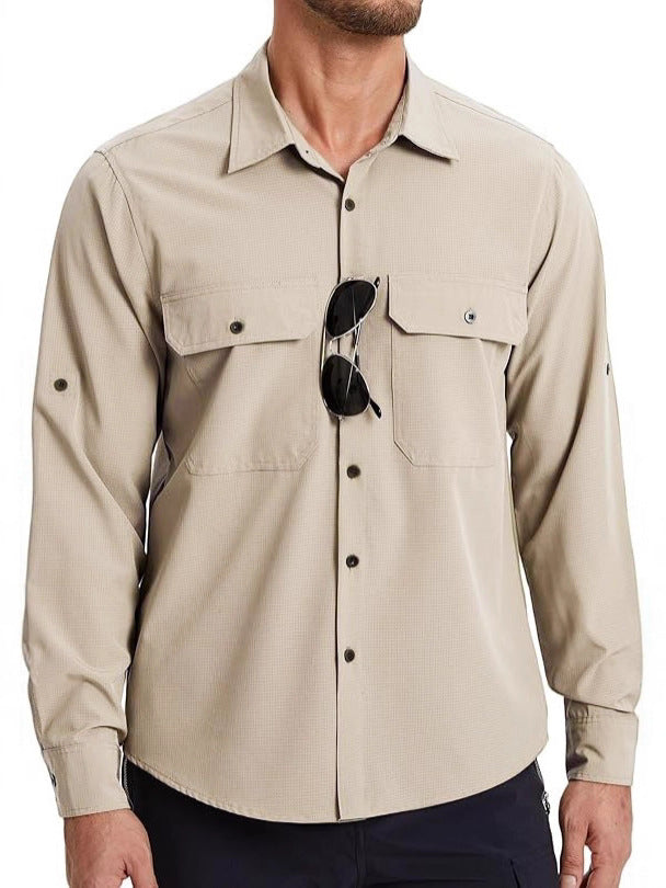 Load image into Gallery viewer, Men's Long-Sleeved Sun Protection Shirt, Anti-Uv, Quick-Drying and Cooling
