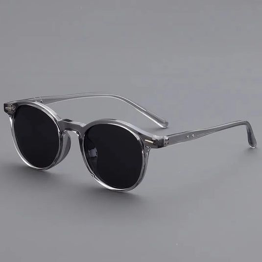 Small round-framed sunglasses