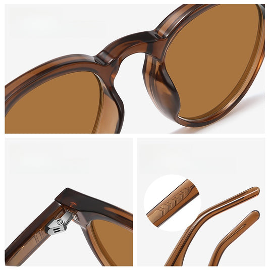 Retro Round Polarized Sunglasses