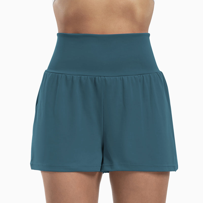Load image into Gallery viewer, Women's High-Waisted Athletic Shorts
