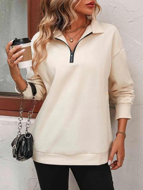 Load image into Gallery viewer, Zip-Collar Sweatshirt
