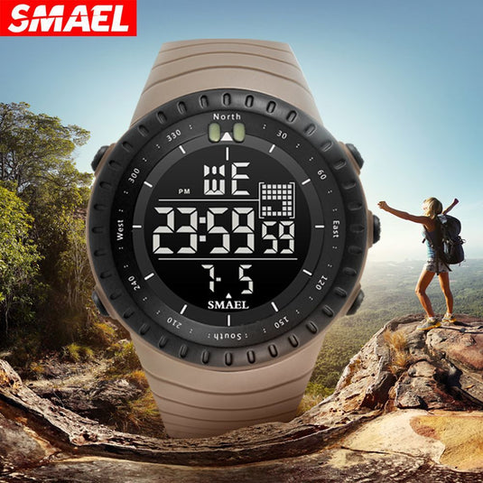 Multifunctional Digital Sports Watch with Luminous Display