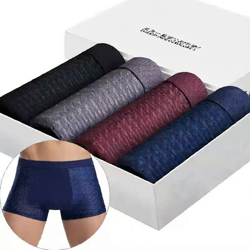 Load image into Gallery viewer, Men's Breathable Striped Boxer Underwear
