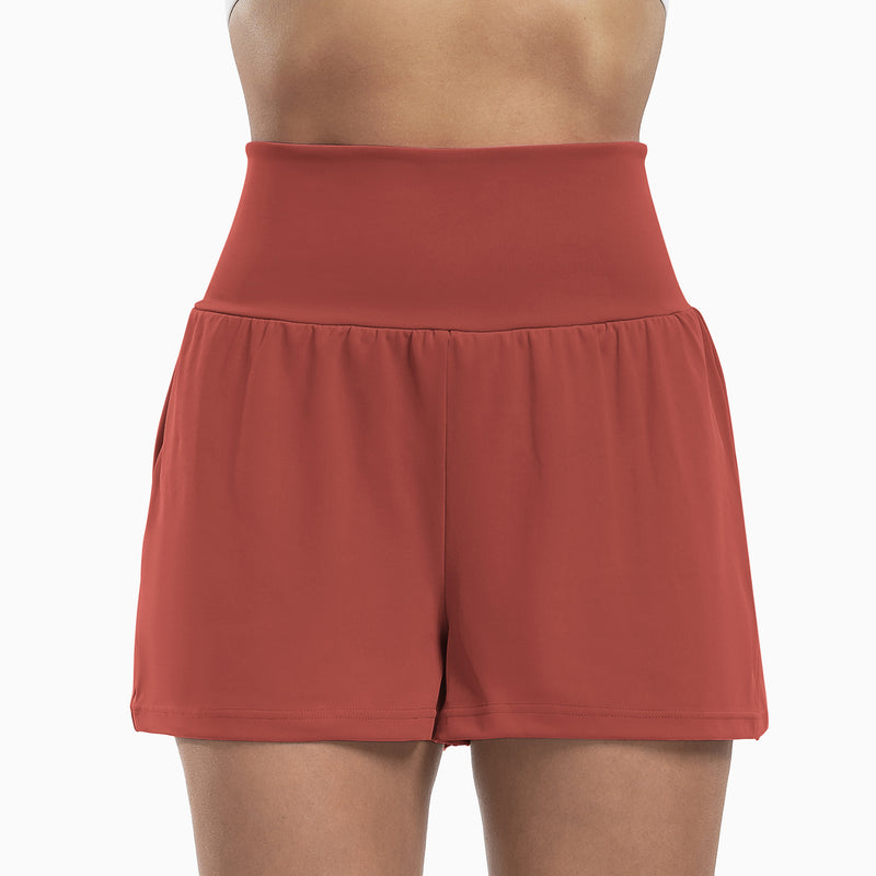 Load image into Gallery viewer, Women's High-Waisted Athletic Shorts
