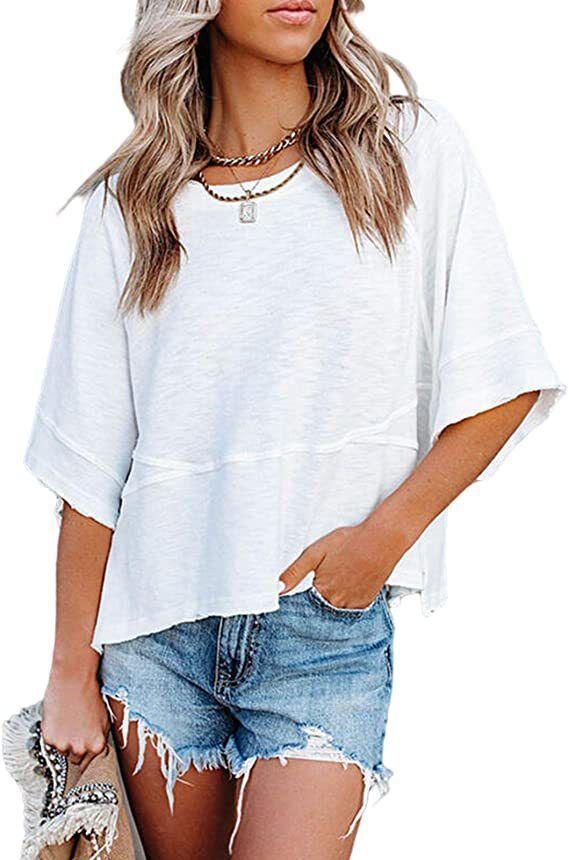 Load image into Gallery viewer, Women's Bell Sleeve Loose Fit T-Shirt
