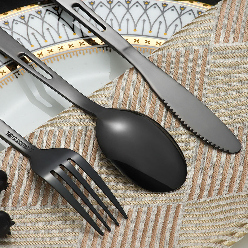 Load image into Gallery viewer, Outdoor knife, fork and spoon Western tableware set
