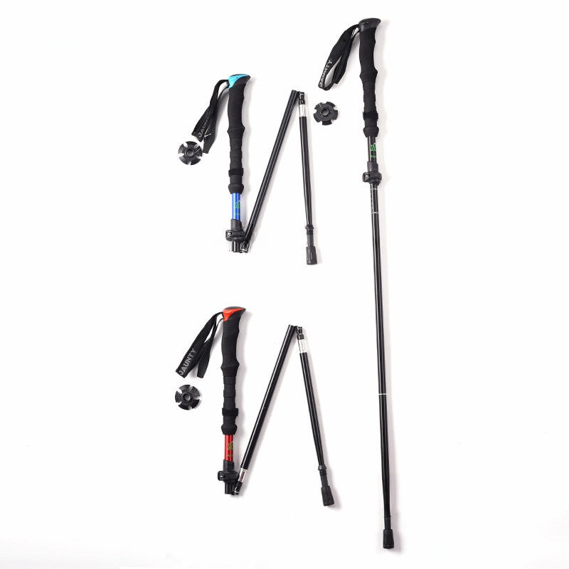 Load image into Gallery viewer, Four-Section Telescopic Aluminum Hiking Pole
