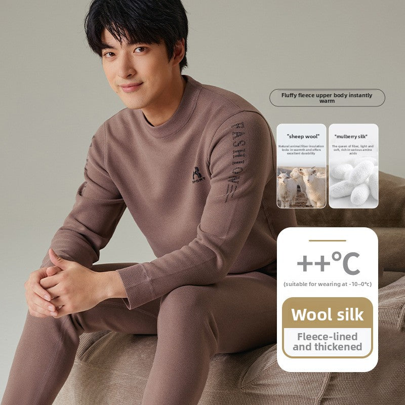 Load image into Gallery viewer, Mens Fleece Lined Thermal Underwear Set
