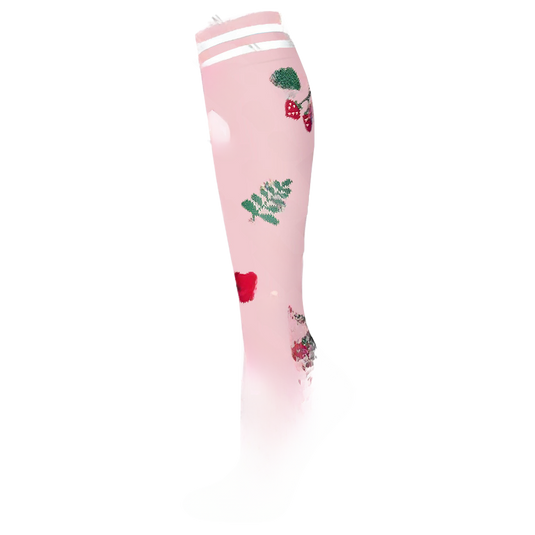 Floral Pattern Sports Compression Socks 200N Support