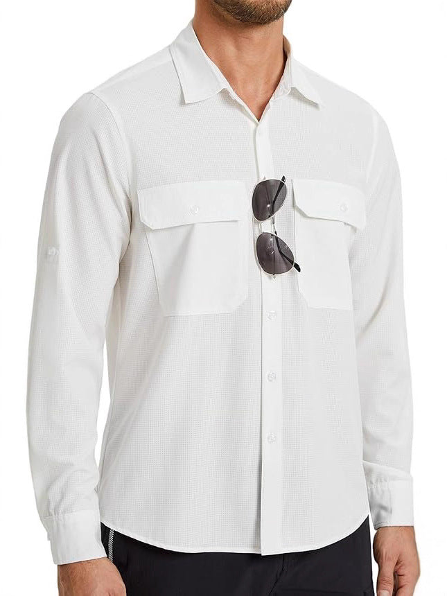 Load image into Gallery viewer, Men's Long-Sleeved Sun Protection Shirt, Anti-Uv, Quick-Drying and Cooling
