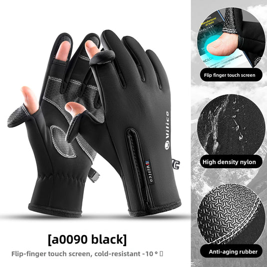 Thick and warm fleece gloves for Outdoor Activities