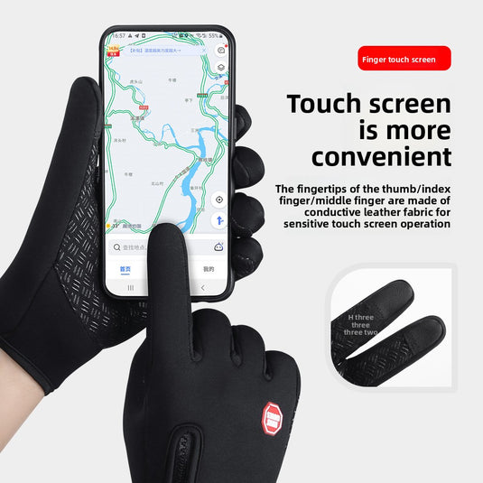 Thick and warm fleece gloves for Outdoor Activities