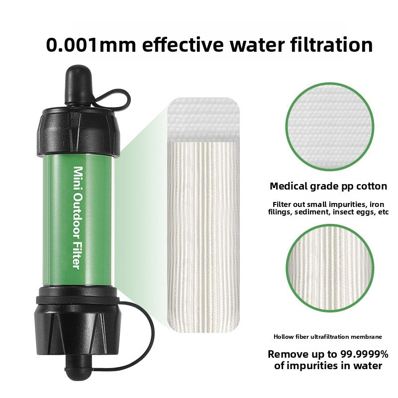 Load image into Gallery viewer, Portable Outdoor Water Filter Purifier Straw
