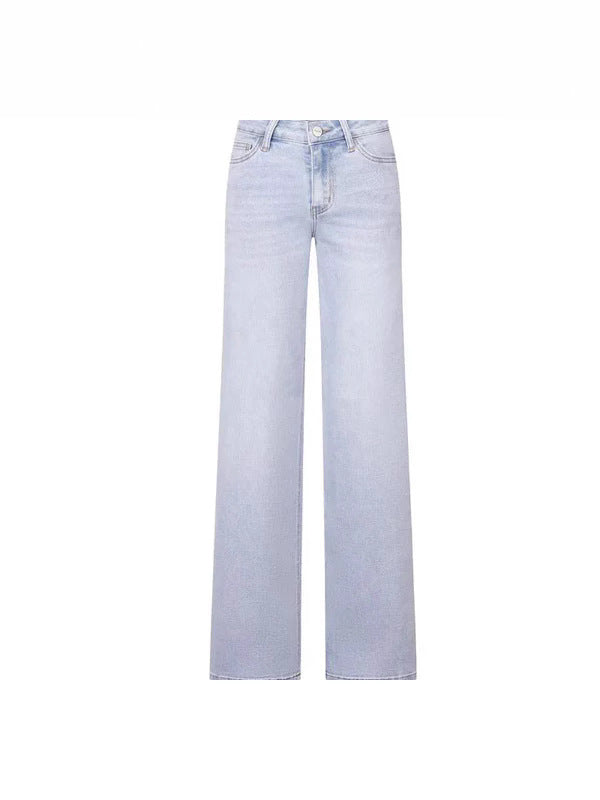 Load image into Gallery viewer, Women's High Waist Straight Leg Stretch Jeans
