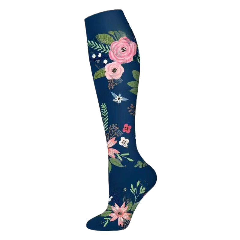 Load image into Gallery viewer, Floral Pattern Sports Compression Socks 200N Support
