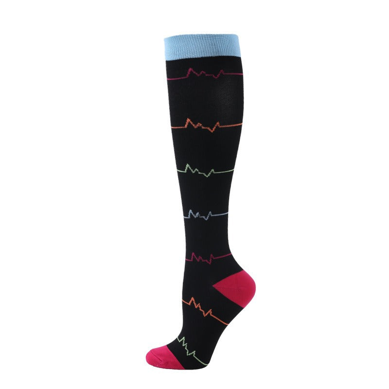 Load image into Gallery viewer, Floral Pattern Sports Compression Socks 200N Support
