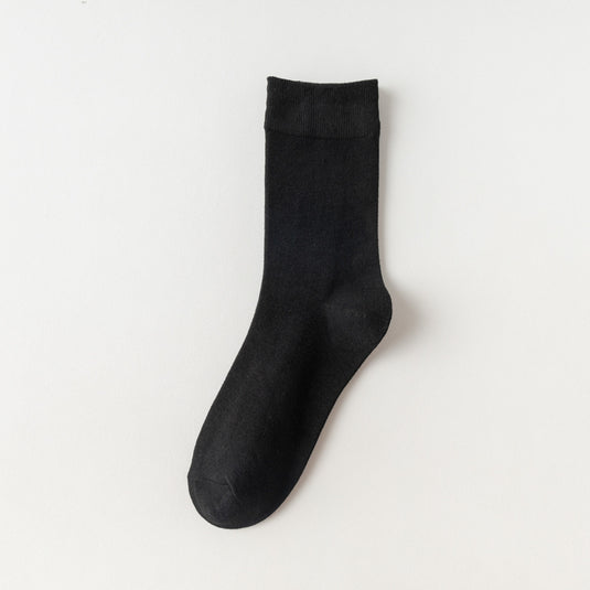 Women's Solid Color Mid-Calf Socks