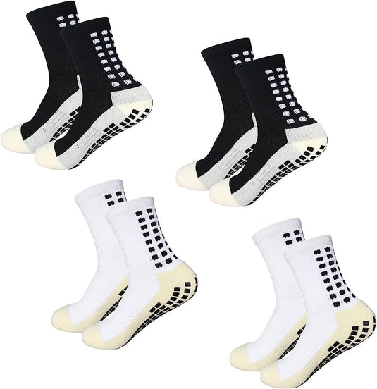 Grip Non Slip Sports and outdoor socks, 4 Pair