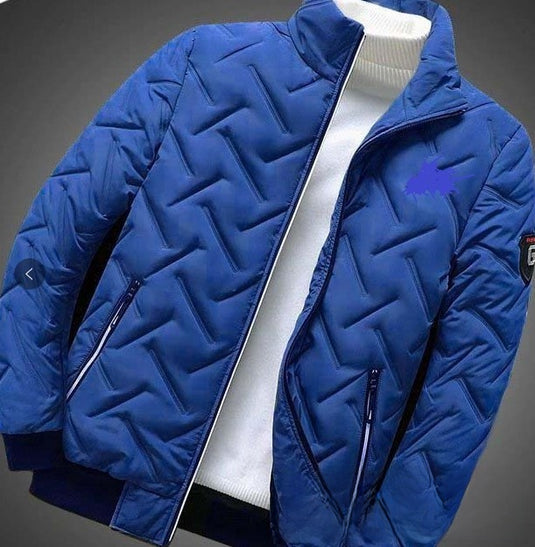 Men's Lightweight Cotton Jacket with Stand Collar