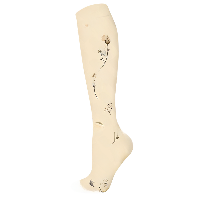 Load image into Gallery viewer, Floral Pattern Sports Compression Socks 200N Support
