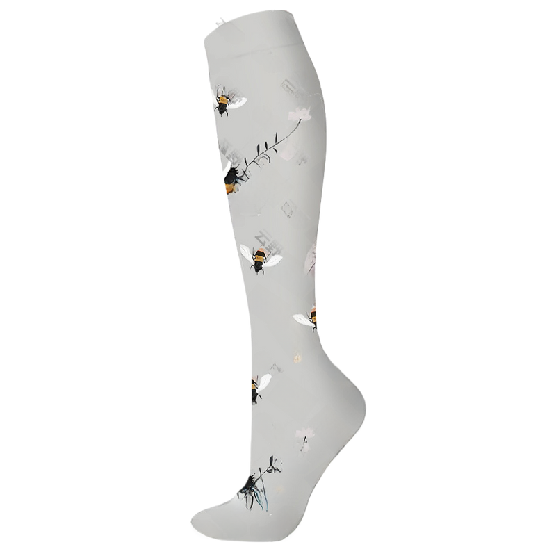 Load image into Gallery viewer, Floral Pattern Sports Compression Socks 200N Support
