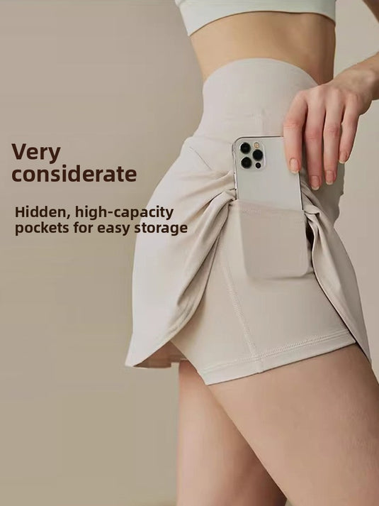 Womens Quick Dry Sports Skirt with Shorts