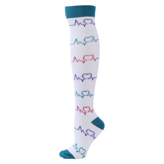 Floral Pattern Sports Compression Socks 200N Support
