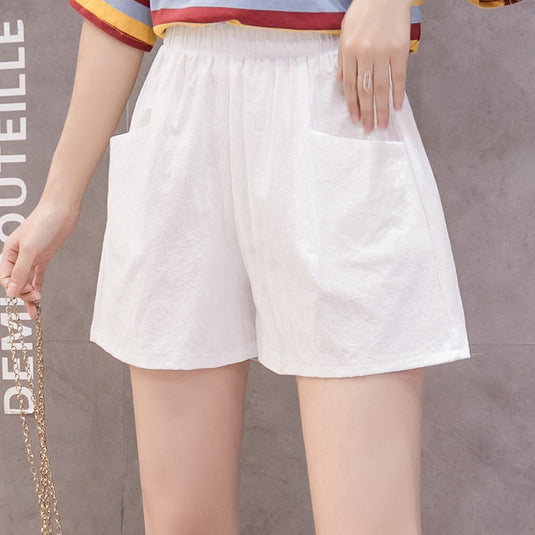 Women's Cotton Linen Casual Shorts