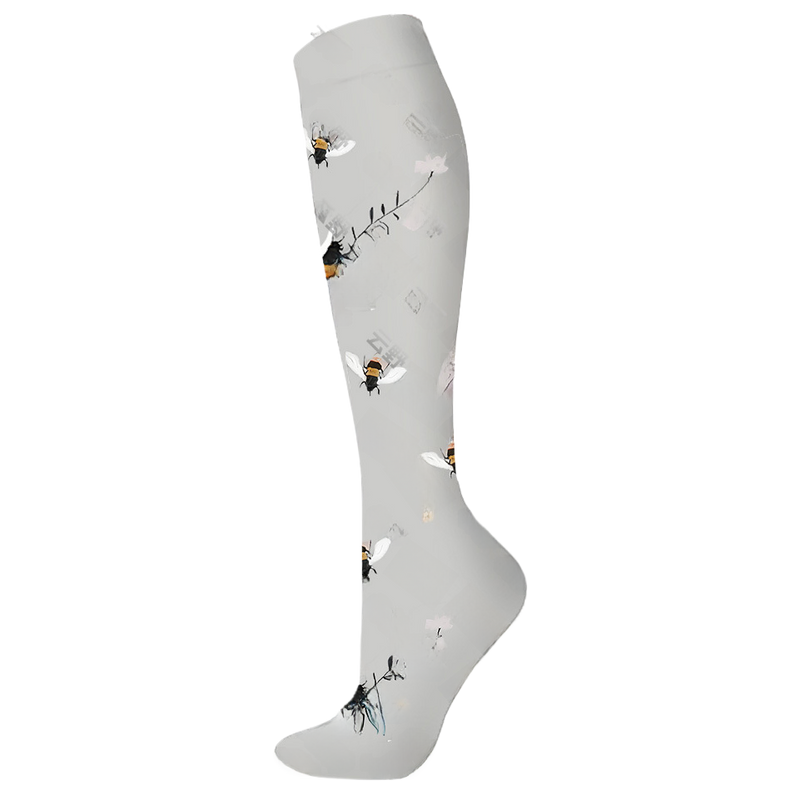 Load image into Gallery viewer, Floral Pattern Sports Compression Socks 200N Support
