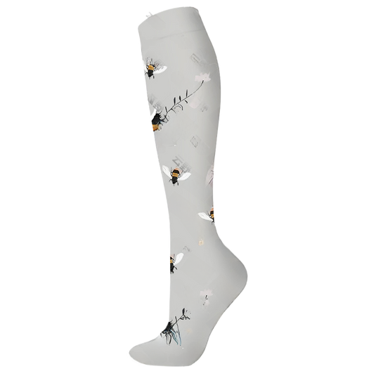 Floral Pattern Sports Compression Socks 200N Support