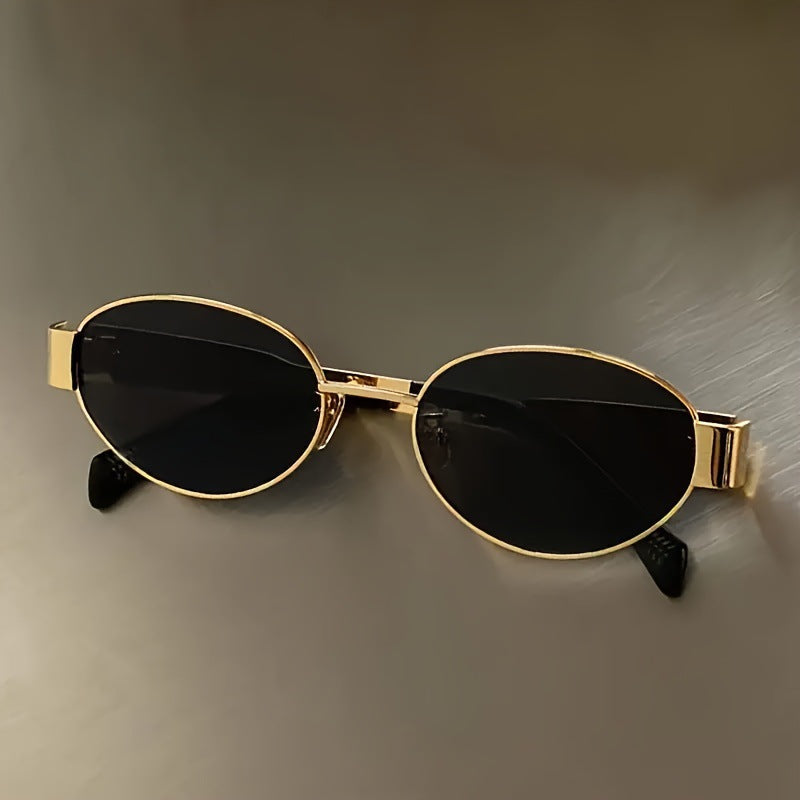 Load image into Gallery viewer, Retro oval-framed sunglasses
