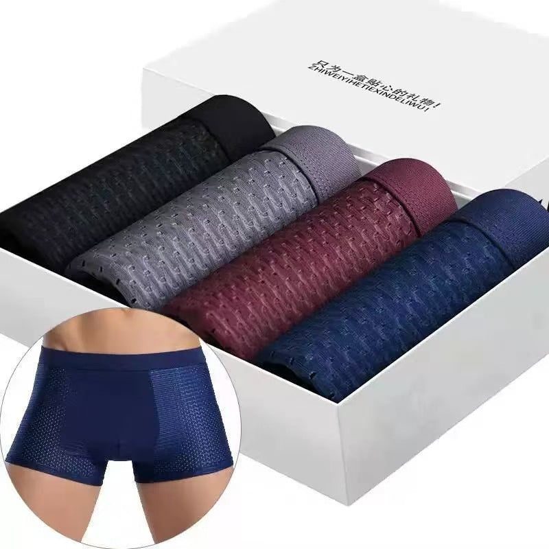 Load image into Gallery viewer, Men's Breathable Striped Boxer Underwear
