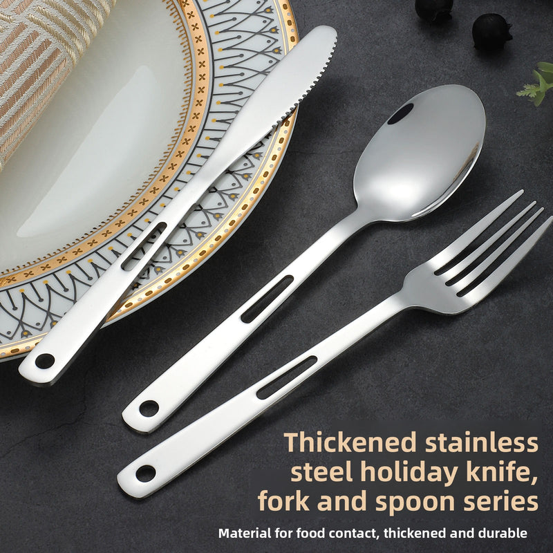 Load image into Gallery viewer, Outdoor knife, fork and spoon Western tableware set
