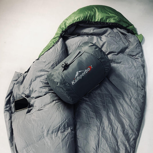 Kamperbox down Sleeping Bag. Ultralight for Camping and Backpacking Adventures