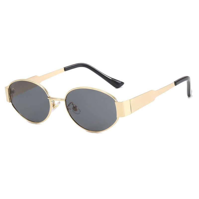 Load image into Gallery viewer, Retro oval-framed sunglasses
