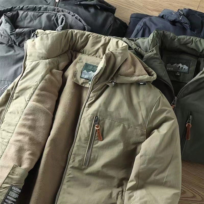 Load image into Gallery viewer, Mens Fleece Lined Outdoor Jacket
