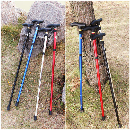 Telescopic Folding Trekking Pole with Wrist Strap