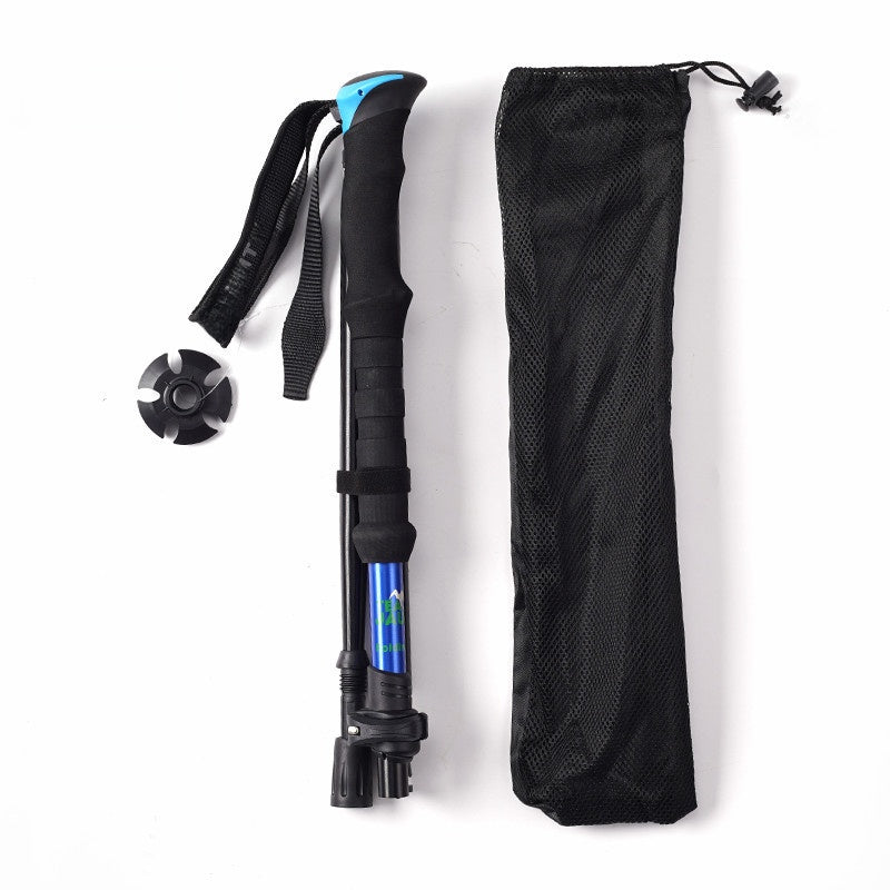 Load image into Gallery viewer, Four-Section Telescopic Aluminum Hiking Pole
