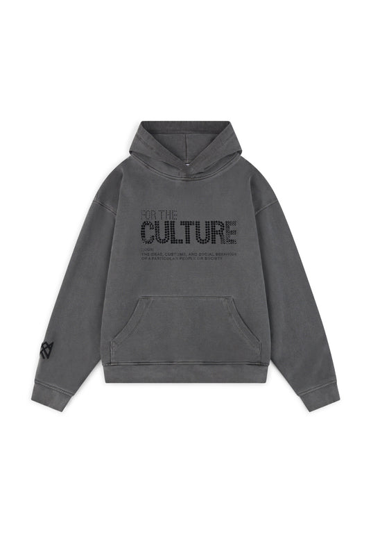 Rhinestone Letter Pullover Hoodie
