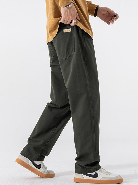 Men's Straight-Leg Casual Cotton Pants