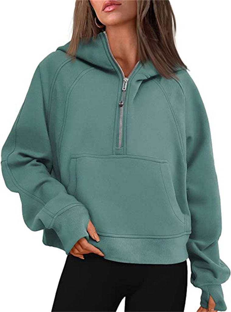 Load image into Gallery viewer, Fleece-Lined Half-Zip Sweatshirt
