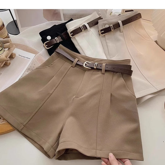 Womens High Waist Wide Leg Shorts