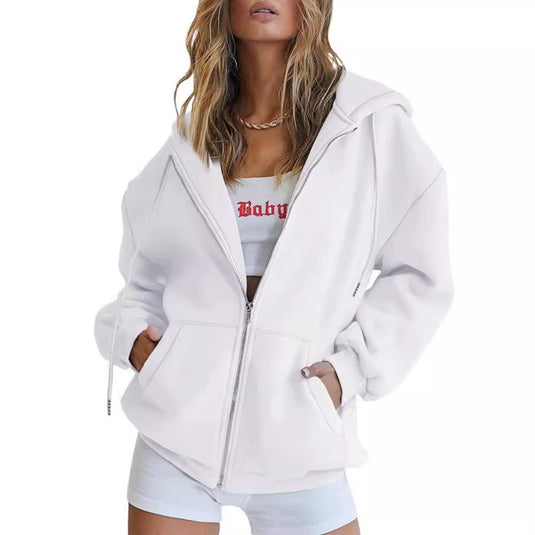 Casual Drawstring Hoodie with Pockets