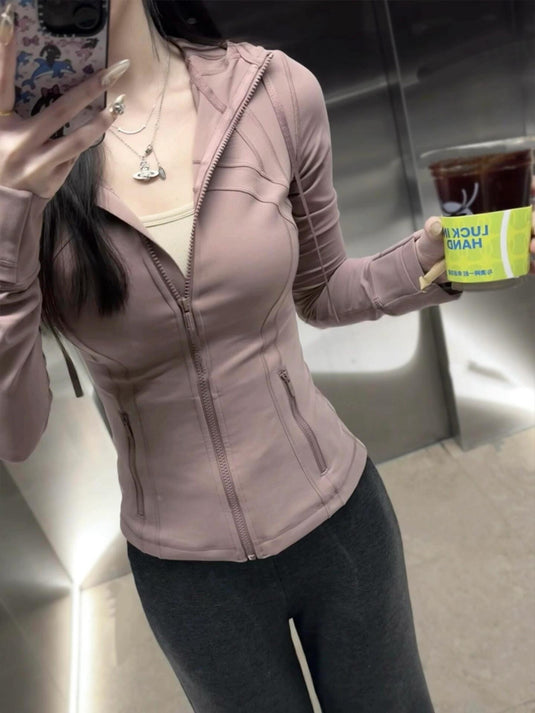 Slim-Fit Womens Yoga Sun Protection Jacket