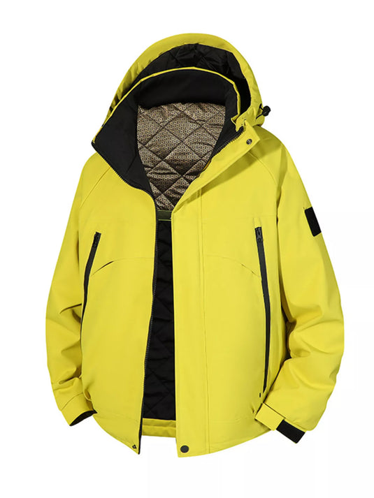 Full Size Hooded Zip Up Winter Jacket Plus Size